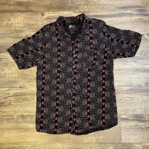 Star Wars Men's Large Button-Up Shirt Hawaiian Imperial Star Destroyers GOOD
